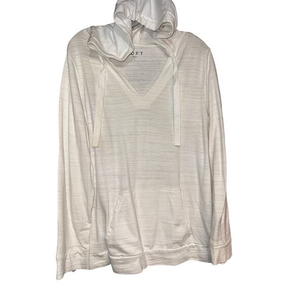 LOFT ANN TAYLOR size Large L hooded top - Picture 1 of 3
